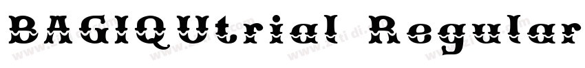 BAGIQUtrial Regular字体转换